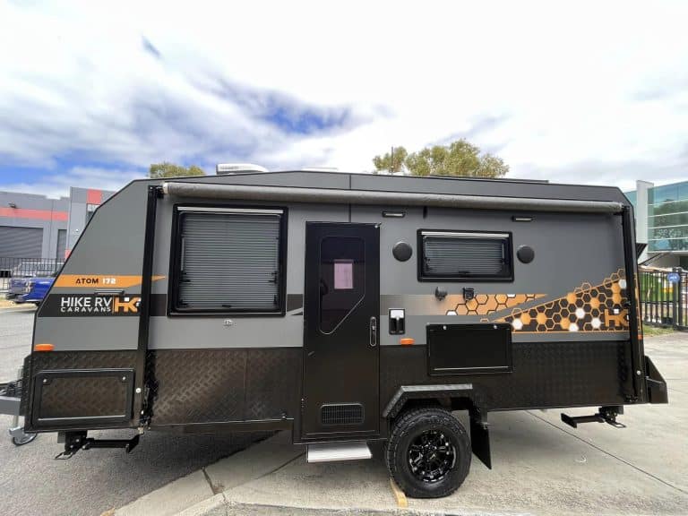 Get off-grid quick with the compact, attractive Hike RV Atom 172, available now!