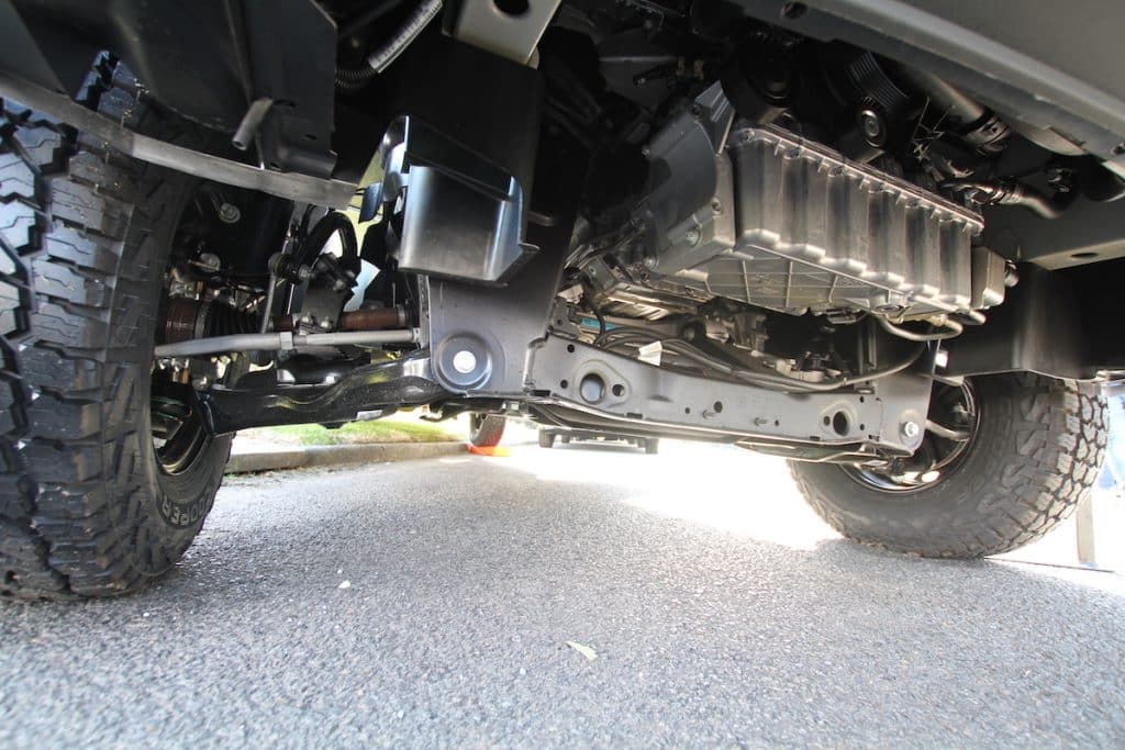 Undercarriage of the Jayco JRV AV 